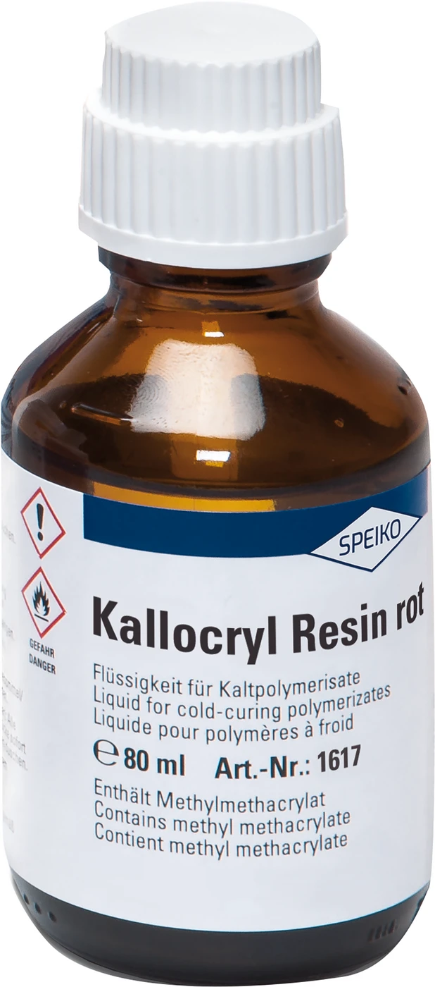 Kallocryl® Resin Flasche 80 ml Flüssigkeit rot