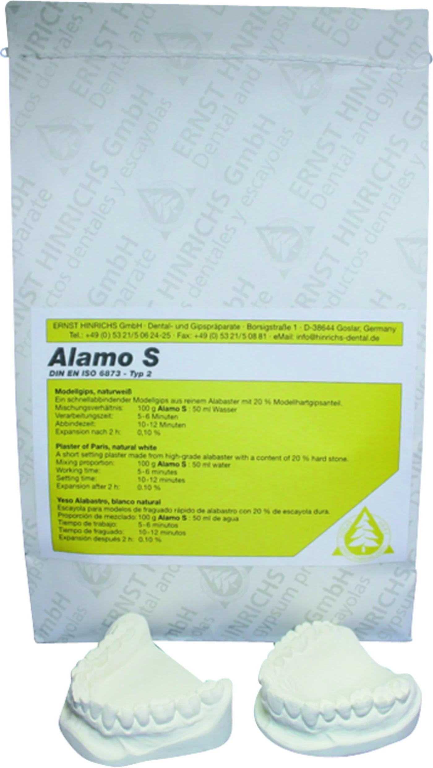 Alamo-S Sack 25 kg Modellgips naturweiß