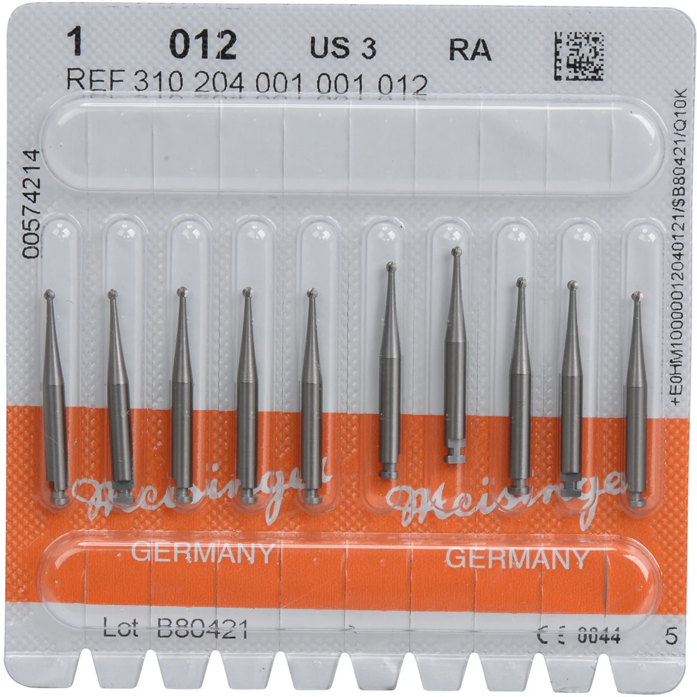 Stahlbohrer 1 Packung 10 Stück RA, Figur 001, ISO 012