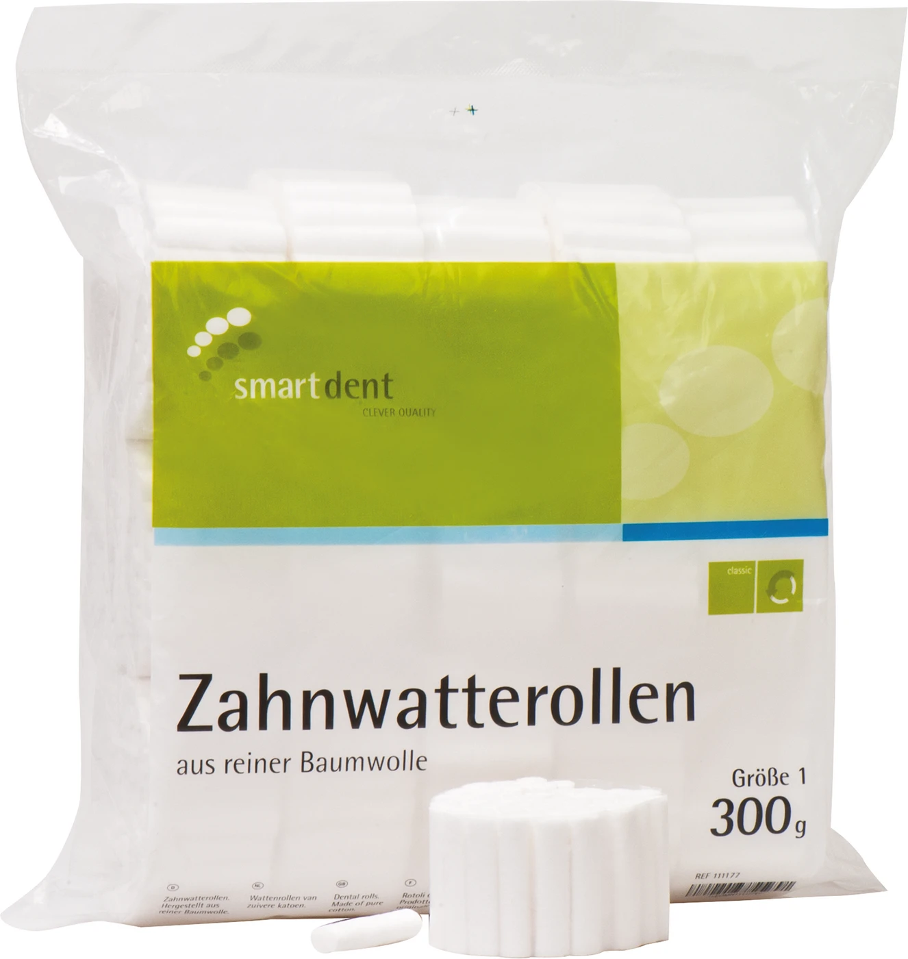 smart Zahnwatterollen Packung 300 g Größe 1