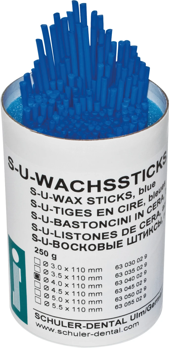 S-U-WACHSSTICKS Packung 250 g blau, Ø 4 mm