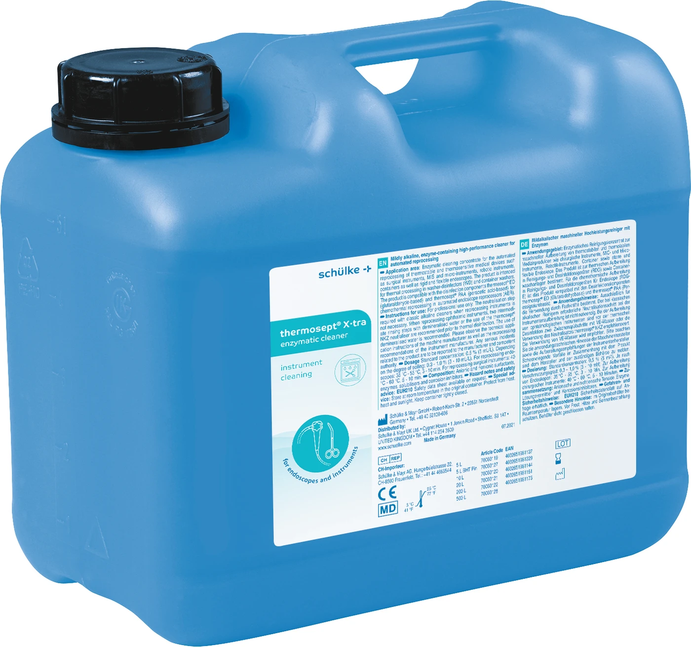 thermosept® X·tra enzymatic cleaner Kanister 5 Liter