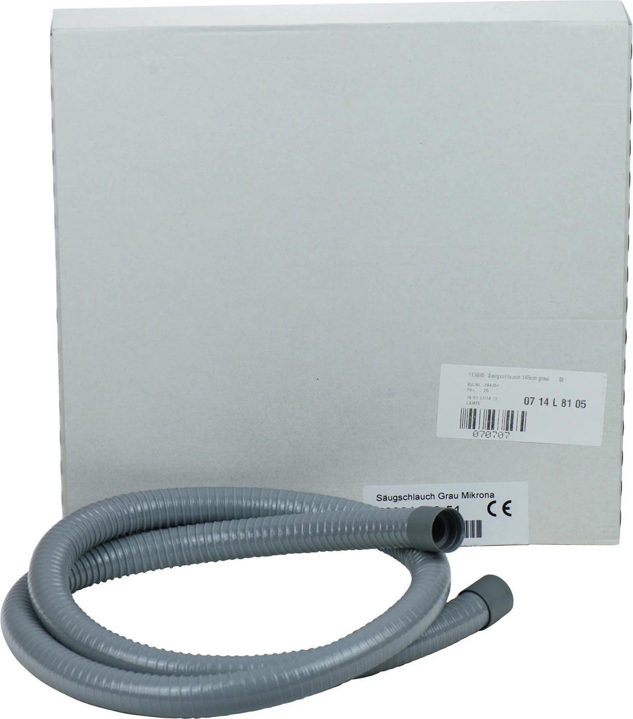 Saugschlauch Stück grau 145 cm