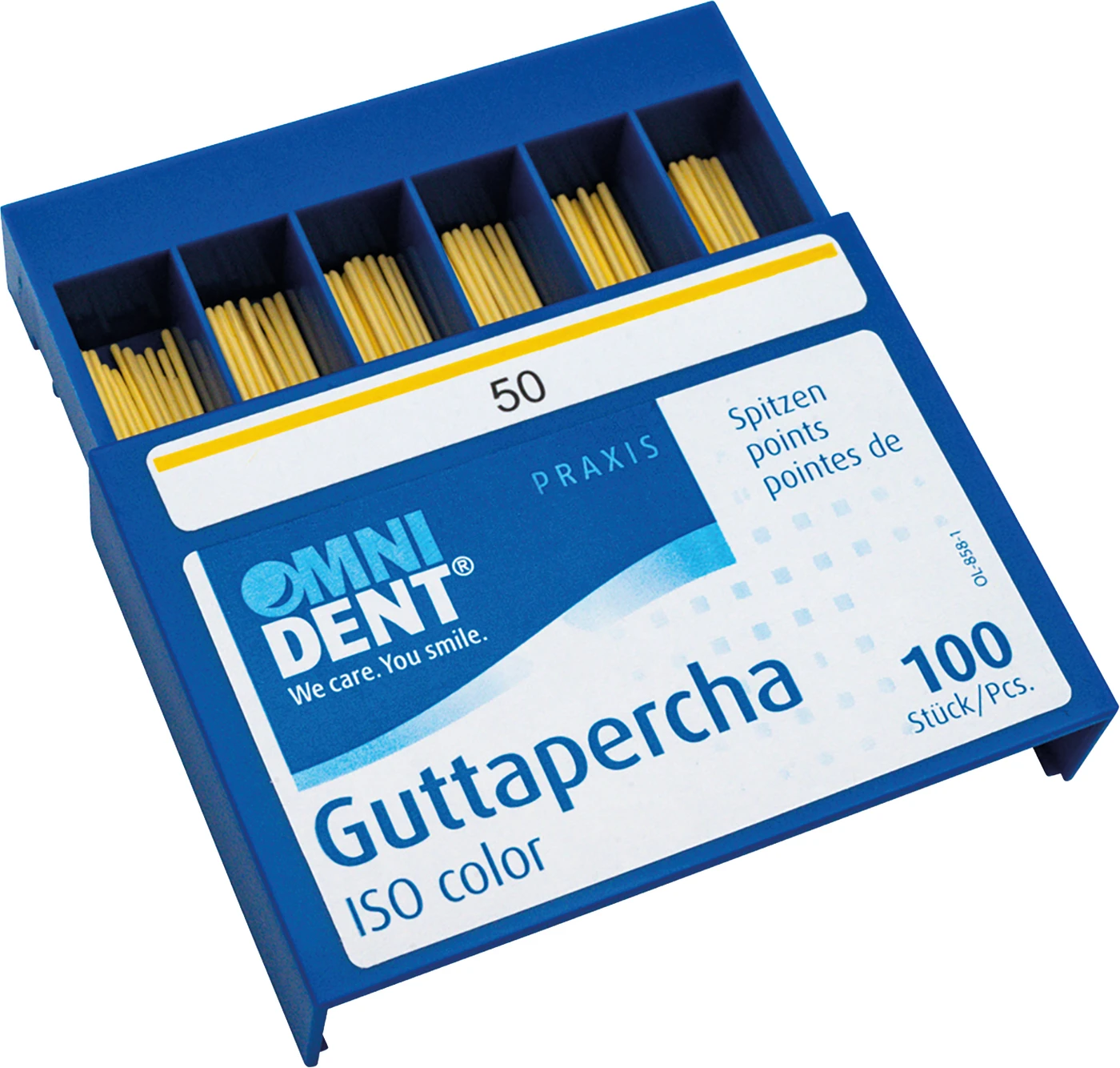 Guttaperchaspitzen Packung 100 Stück ISO 050