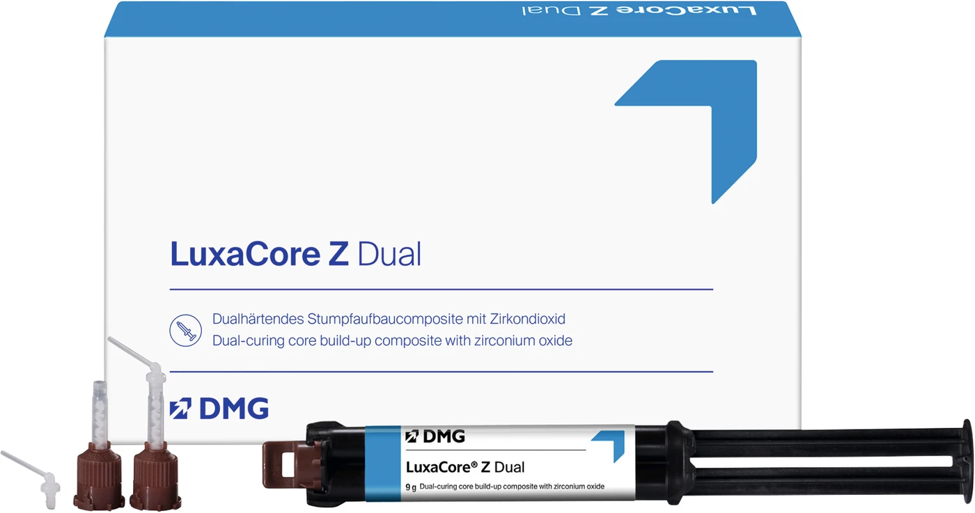 LuxaCore Z Dual Packung 2 x 9 g Smartmix-Doppelspritze blau, Zubehör