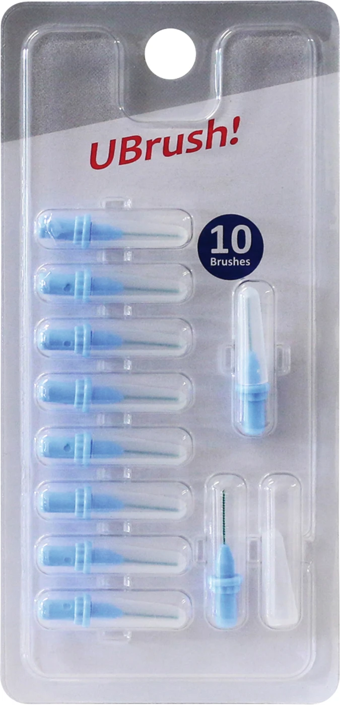 UBrush! Packung 10 Stück blau, zylindrisch, Ø 0,5 mm UBrush! Packung 10 Stück blau, zylindrisch, Ø 0,5 mm