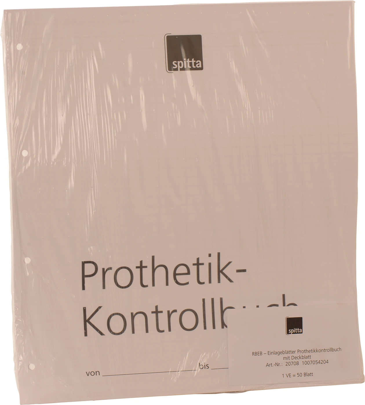 Einlageblatt  Prothetik-Kontrollbuch Packung 50 Stück