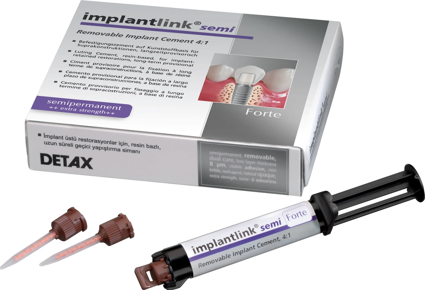 implantlink® semi Standardpackung forte 5 ml Kartusche mini-mix