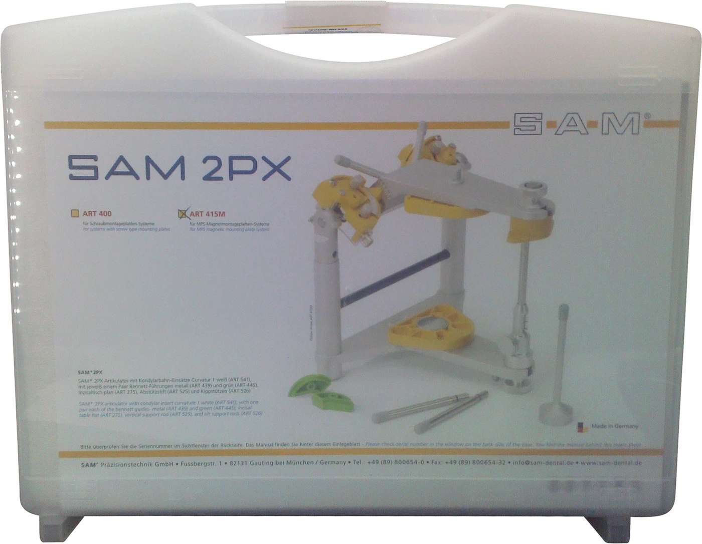 Artikulator SAM® 2PX Stück für MPS-Magnetmontageplatten-System Artikulator SAM® 2PX Stück für MPS-Magnetmontageplatten-System