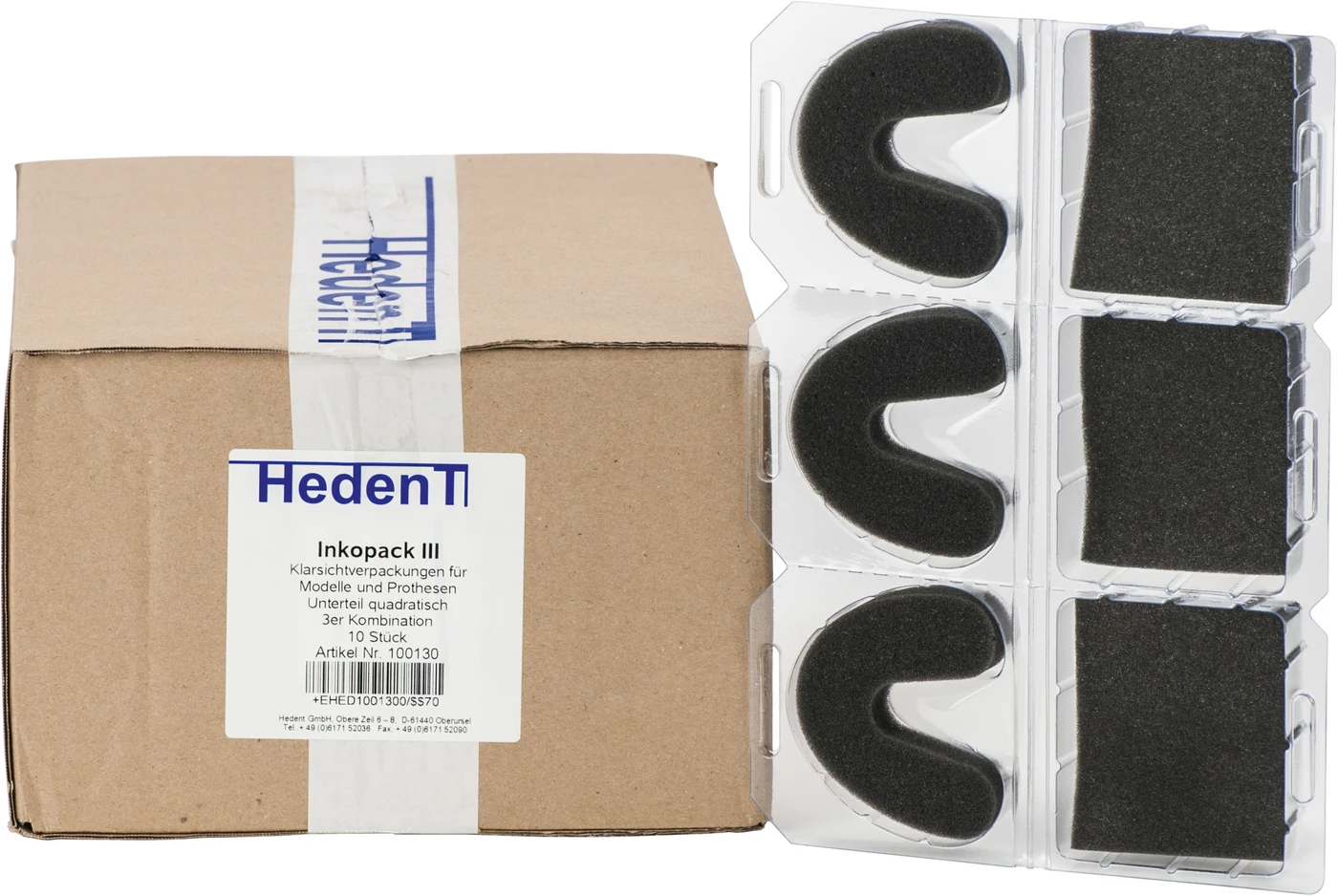 Inkopack Inkopack III 10 Klarsichtverpackungen 3er Kombi