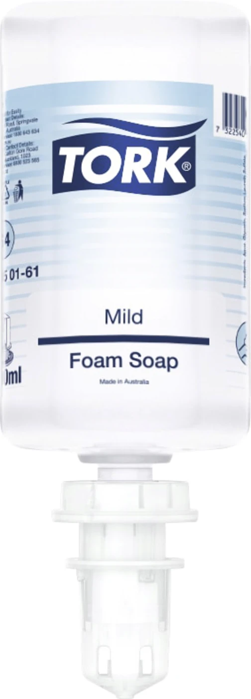 TORK® milde Schaumseife S4 Karton 6 x 1 Liter Kartusche, für S4 Schaumseifensystem