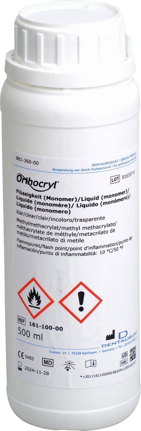 Orthocryl® Flüssigkeit Flasche 500 ml Flüssigkeit klar