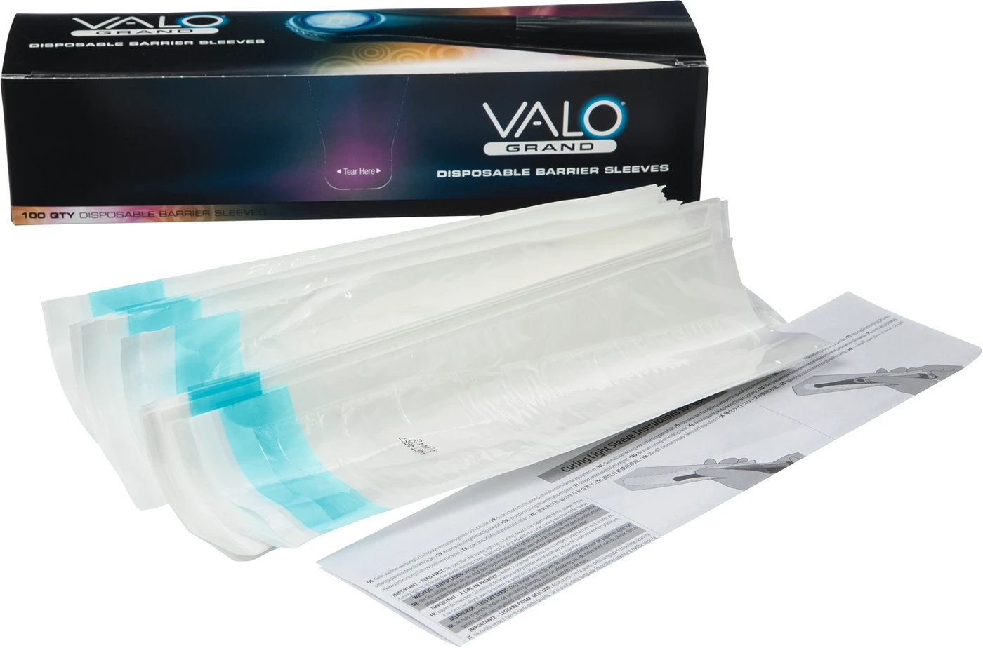 VALO™ Grand Corded Barrier Sleeve Packung 100 Stück