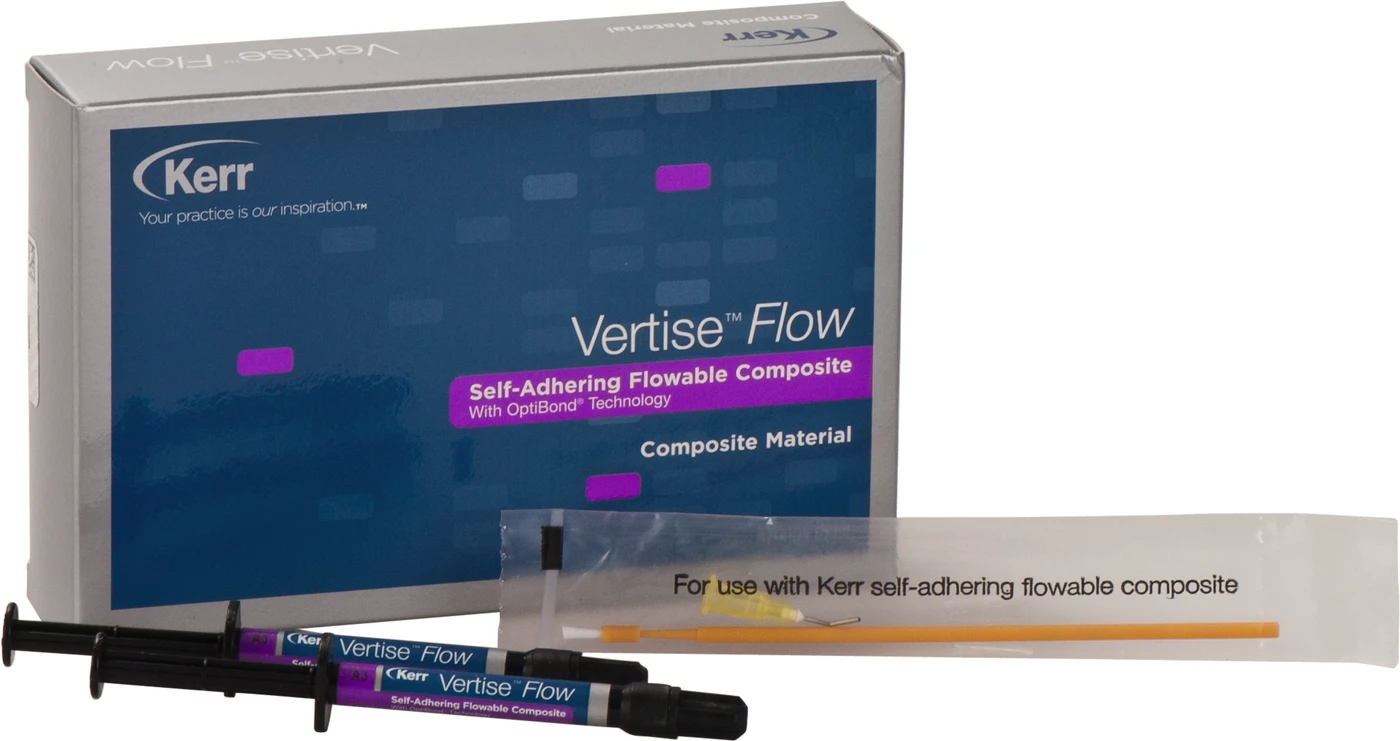 Vertise™ Flow Packung 2 x 2 g Spritze A3, 20 Pinn-Point Applikatoren, 20 Flow-Spritzenaufsätzen