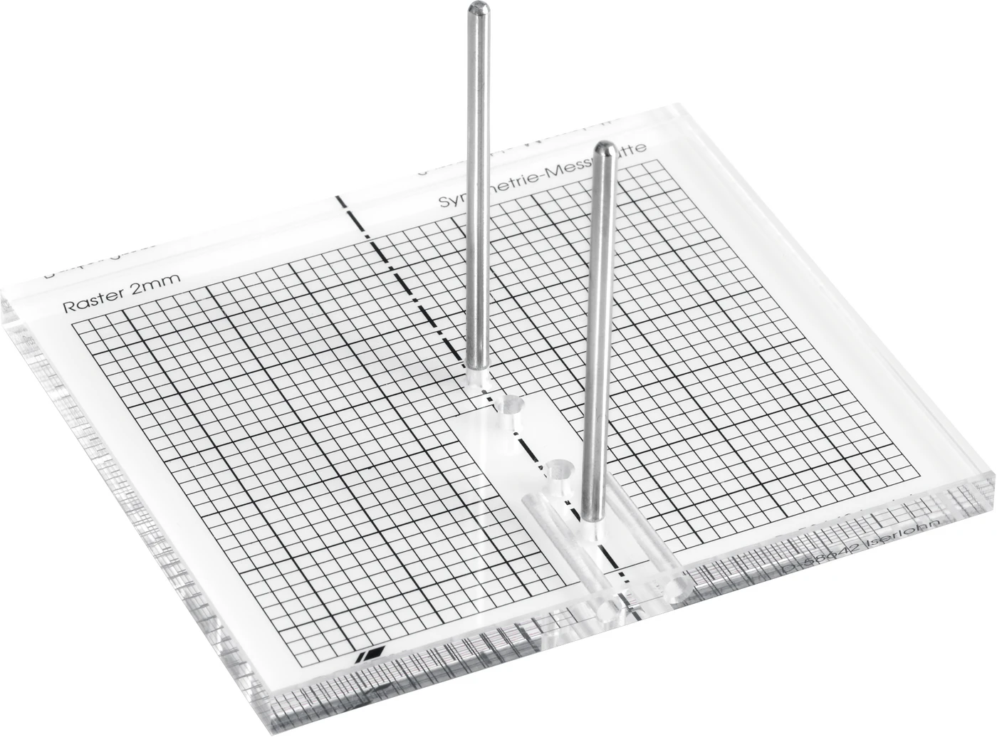 Symmetrie-Messplatte Stück Stärke 6 mm