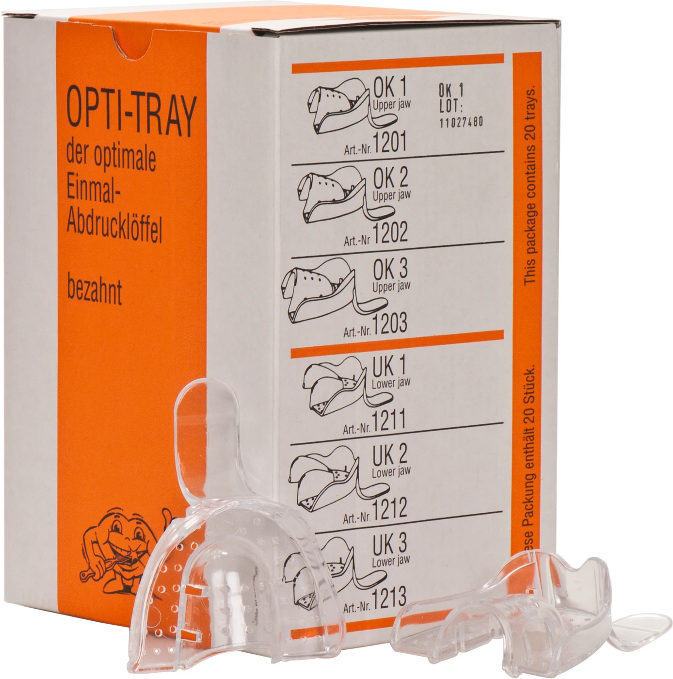 OPTI-TRAY Packung 20 Stück OK, Gr. 1 OPTI-TRAY Packung 20 Stück OK, Gr. 1