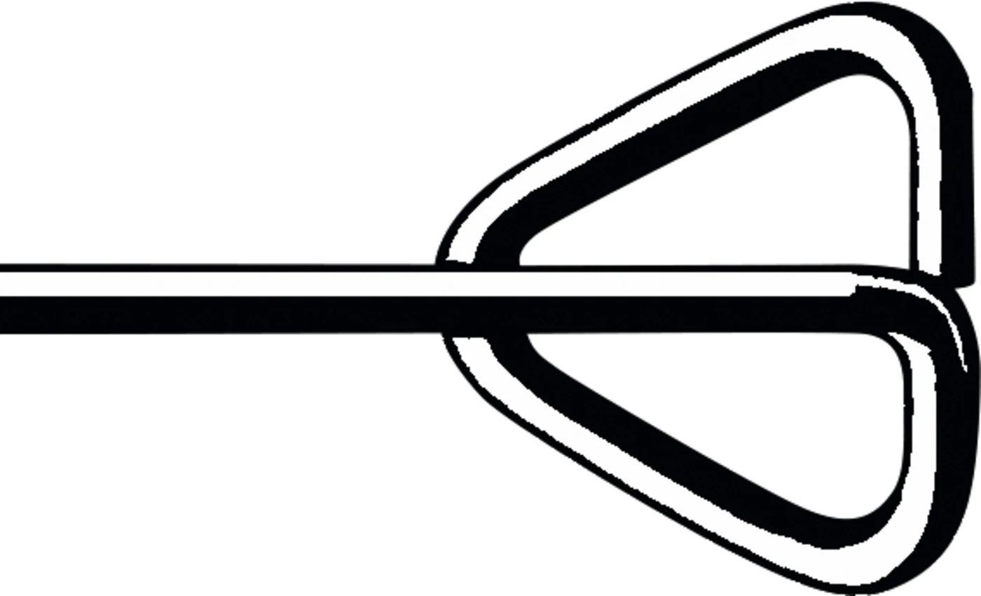 Dreiecksbiegeklammerzange nach Köhler Stück DP330R, 120 mm