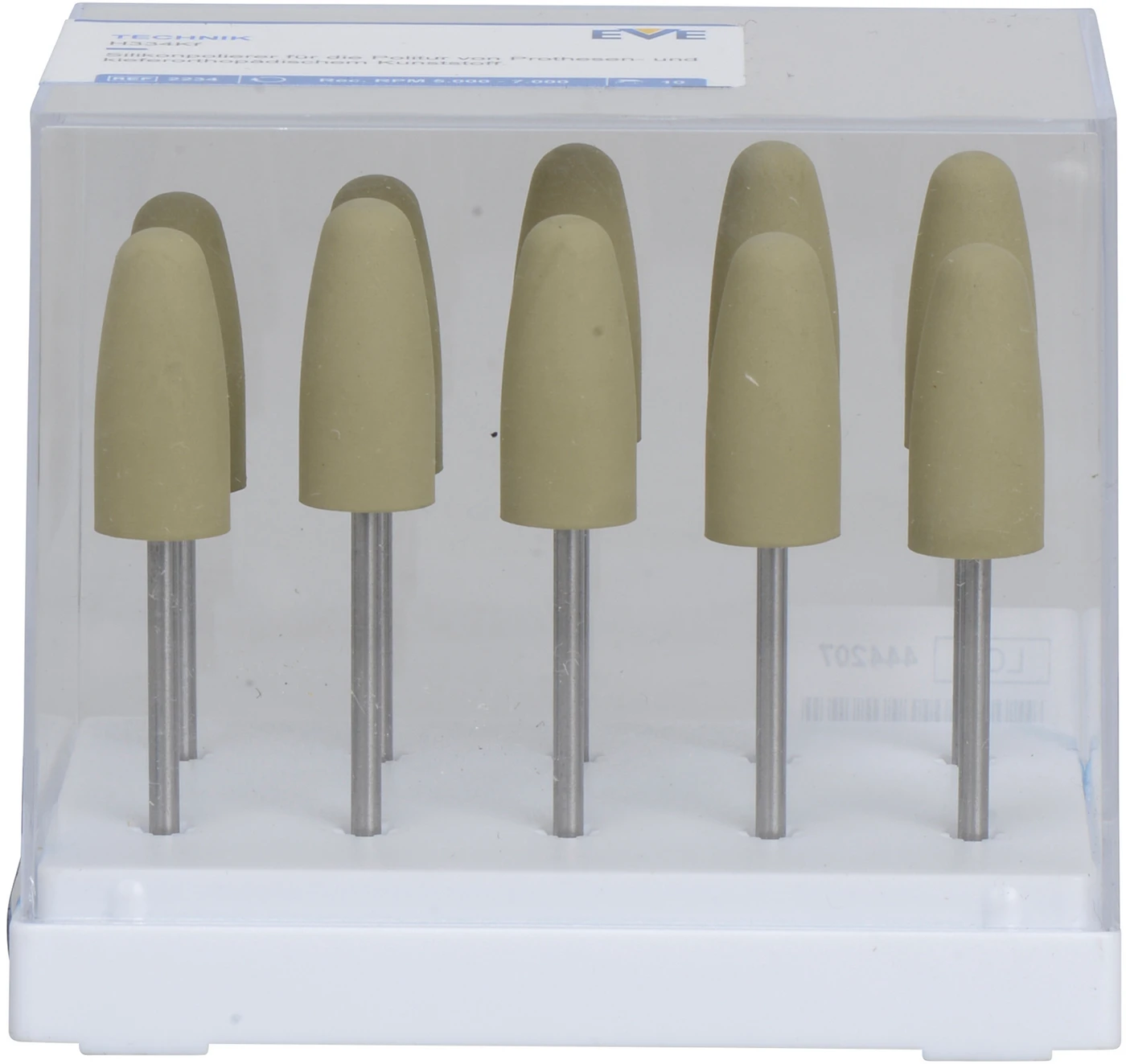 EVE TECHNIK Packung 10 Stück beige fein, HP, Figur Granate, 10 x 24 mm