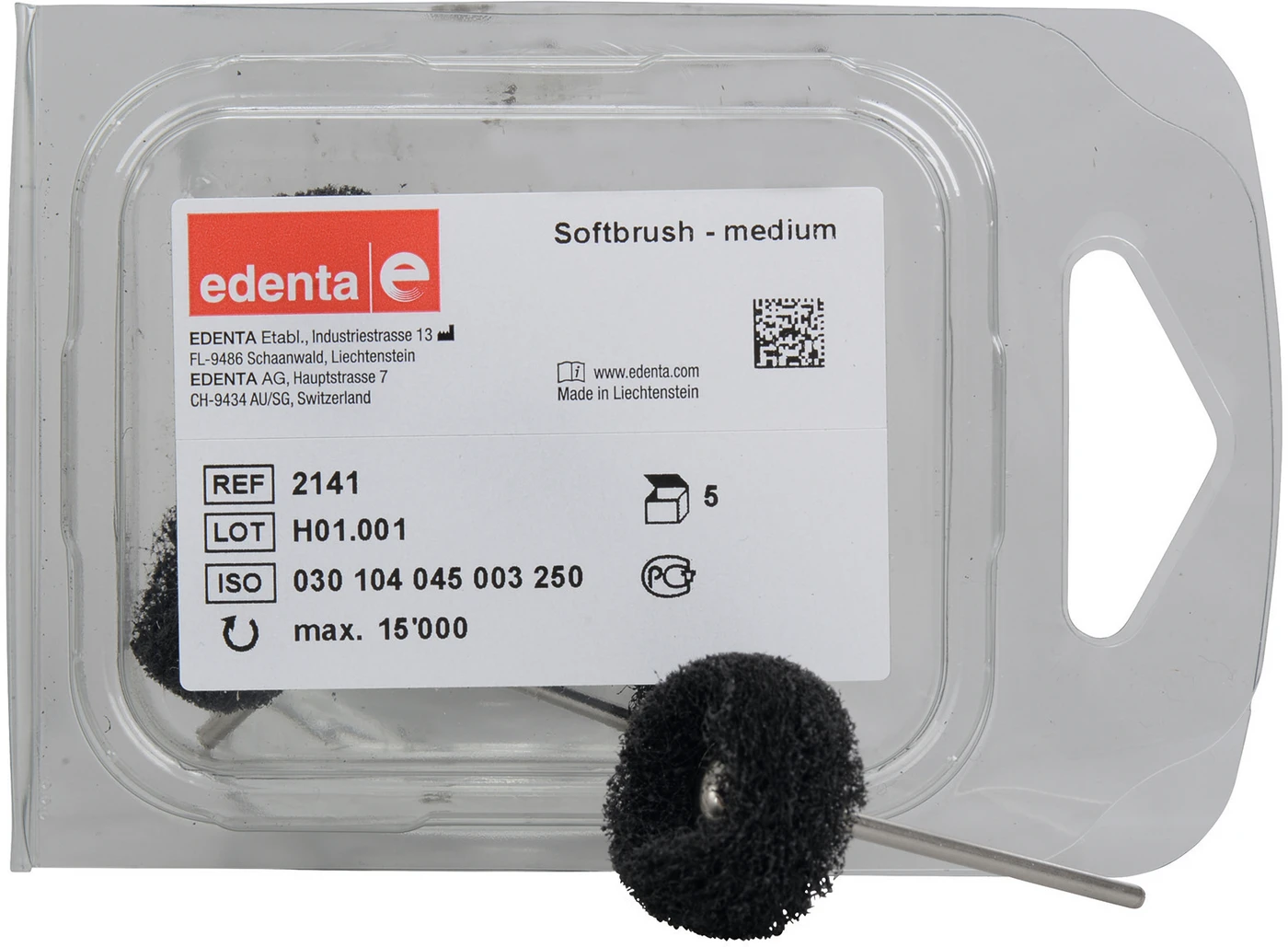 SoftBrush Packung 5 Stück mittel, HP, Figur 045, ISO 250