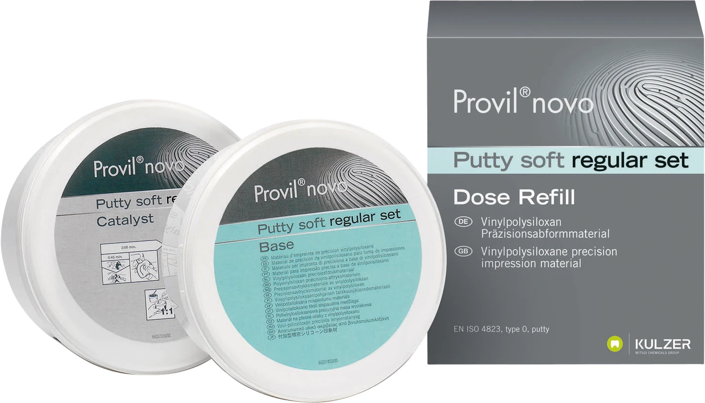 Provil® novo Putty Packung 450 ml Base, 450 ml Katalysator, Putty Soft regular