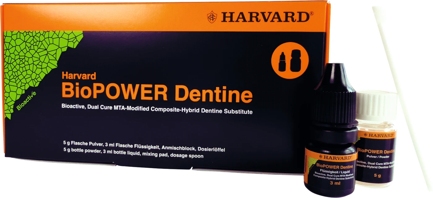 Harvard BioPOWER Dentine HandMix Packung 5 g Pulver, 3 ml Flüssigkeit