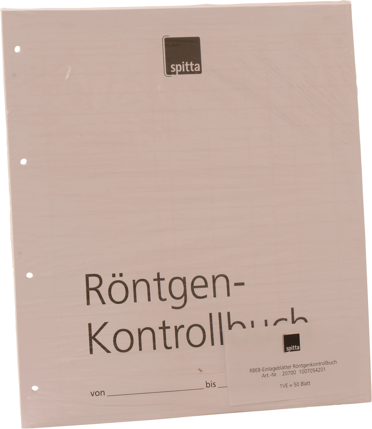 Einlageblatt Röntgen-Kontrollbuch Packung 50 Stück