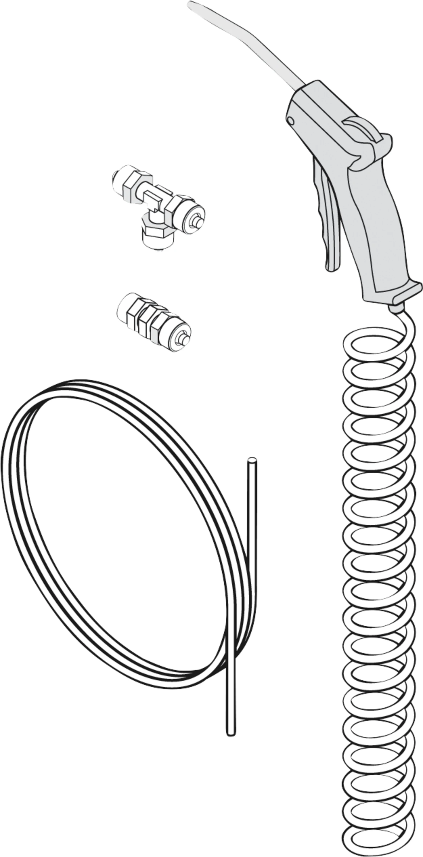 Sprühpistole Set Packung inklusive Zubehör