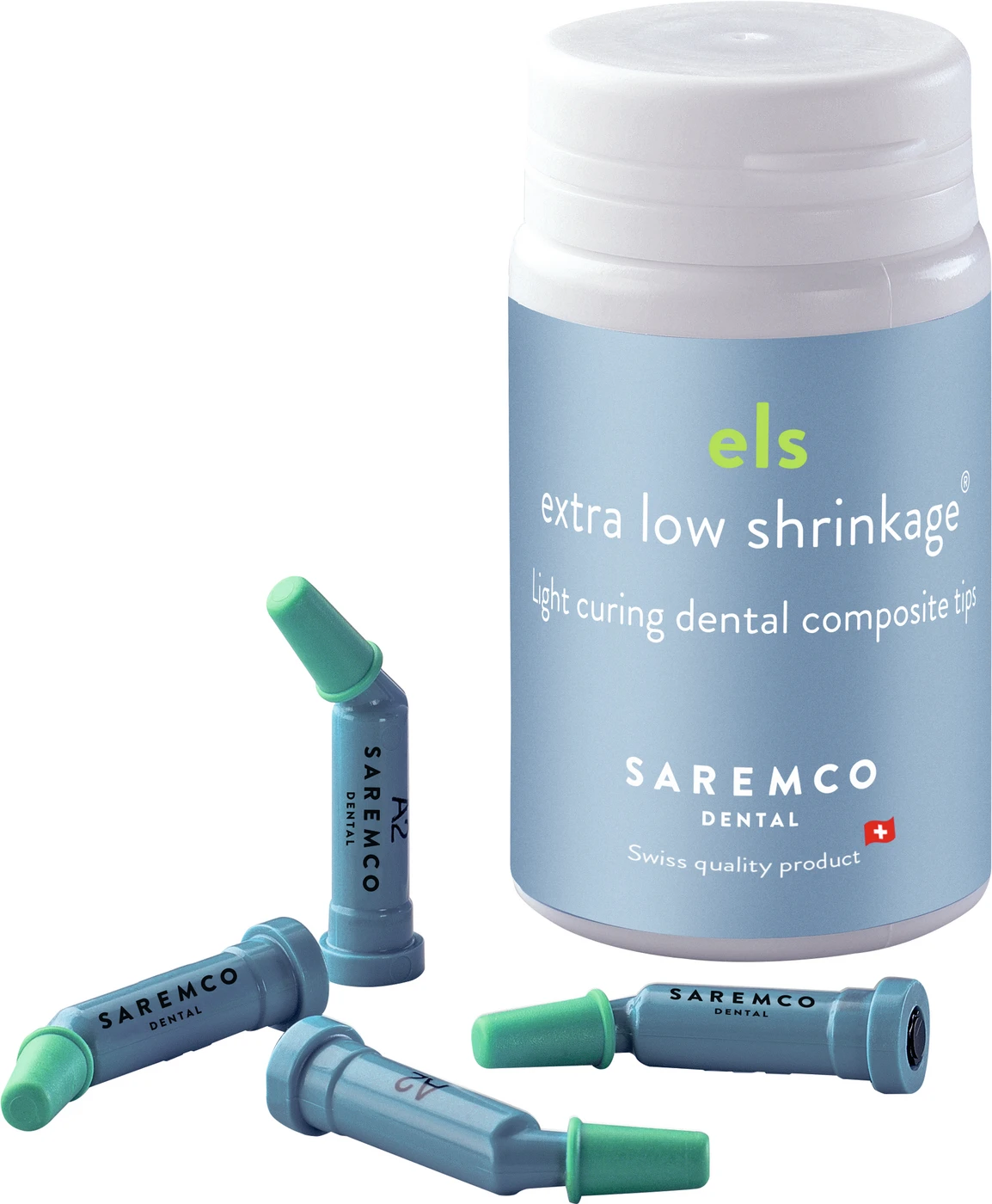 els composite extra low shrinkage® Packung 20 x 0,37 g Tip A2