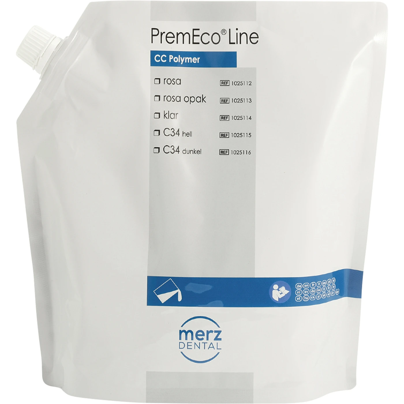 PremEco® Line Gießkunststoff Beutel 1 kg Pulver rosa