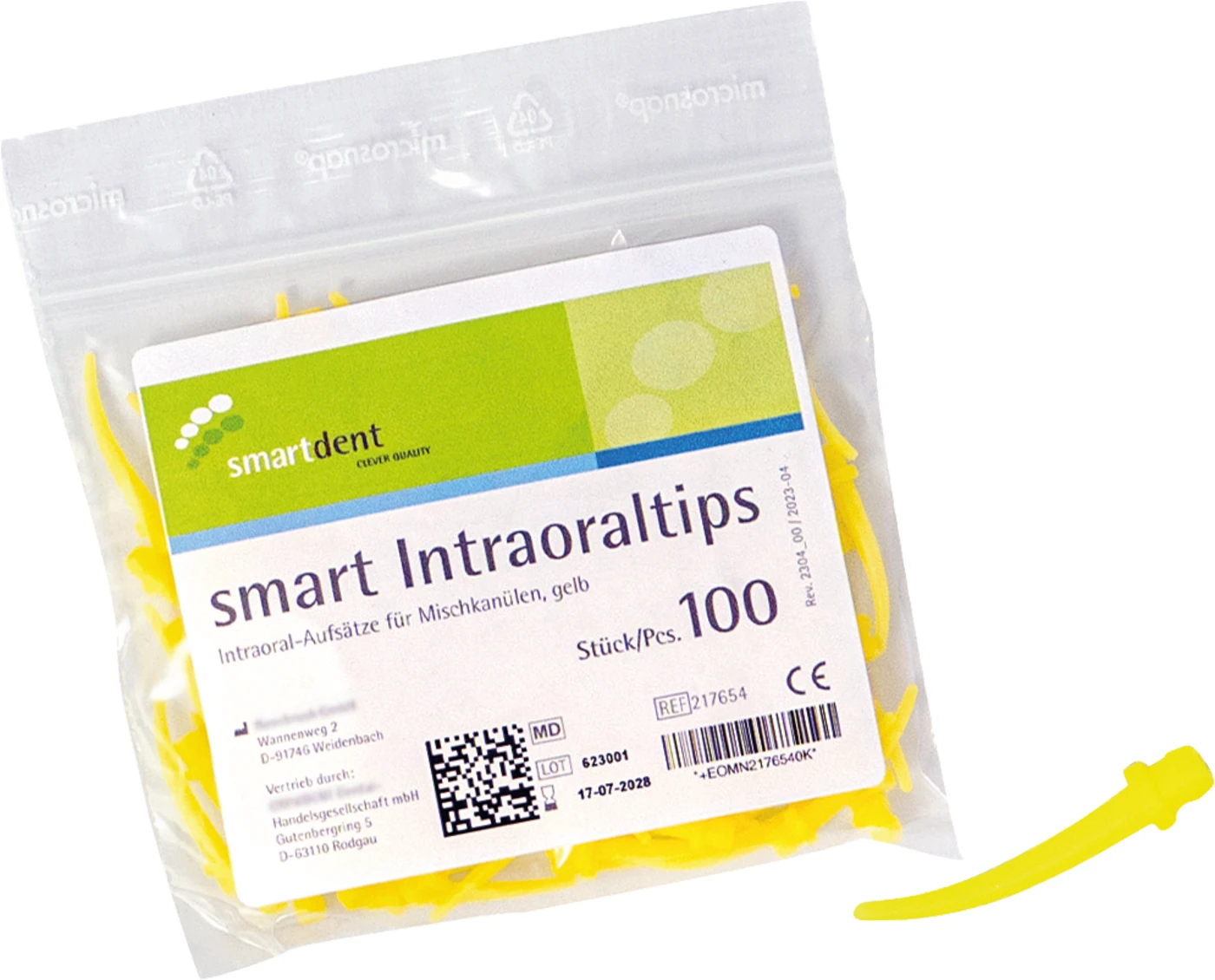 smart Intraoraltips Packung 100 Stück gelb