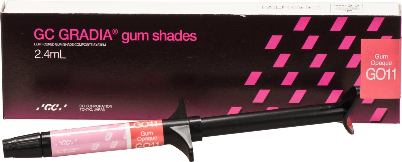 GC GRADIA® gum shades Spritze 2,4 ml Paste opaque GO13