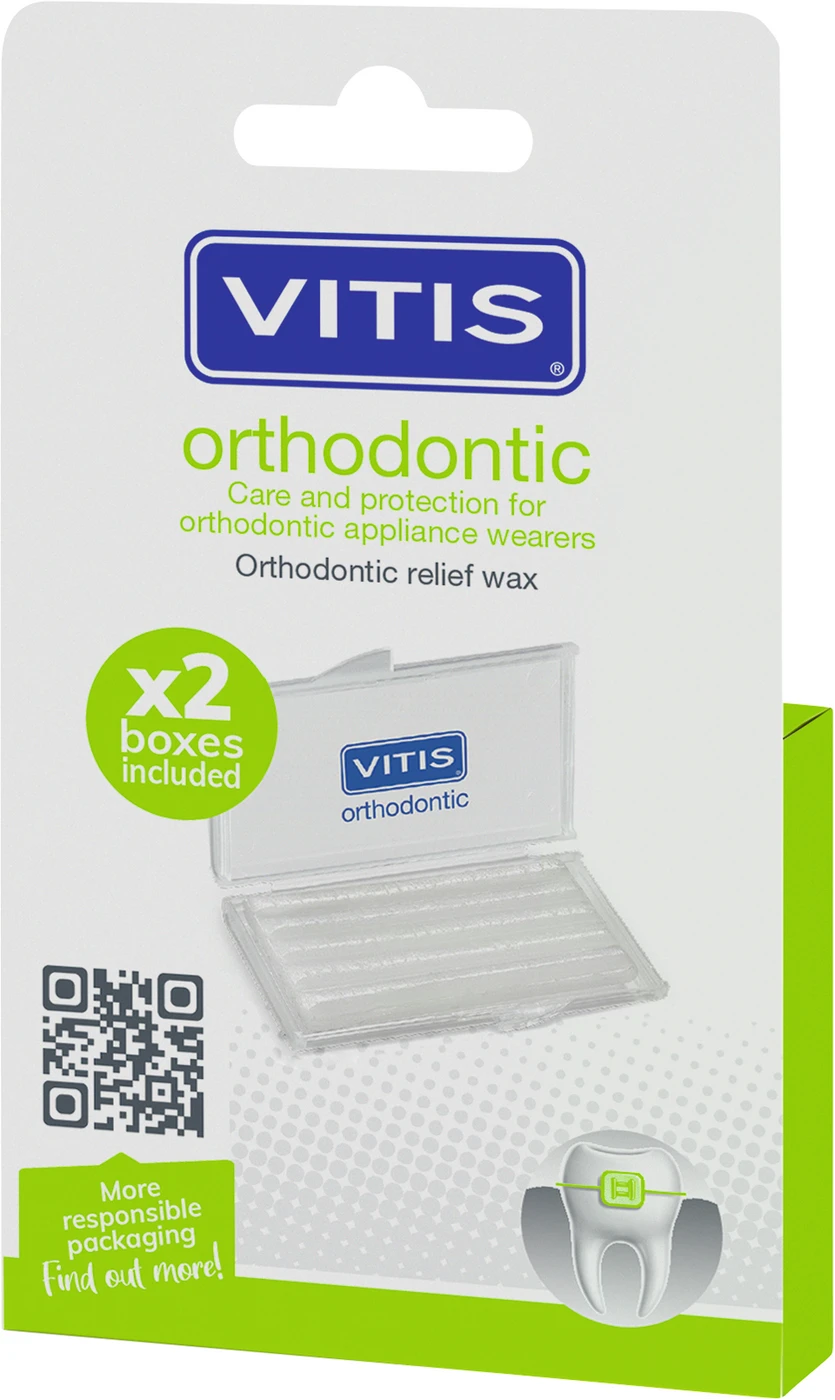 VITIS® orthodontic Wachs Blisterpackung 2 x 5 Stück