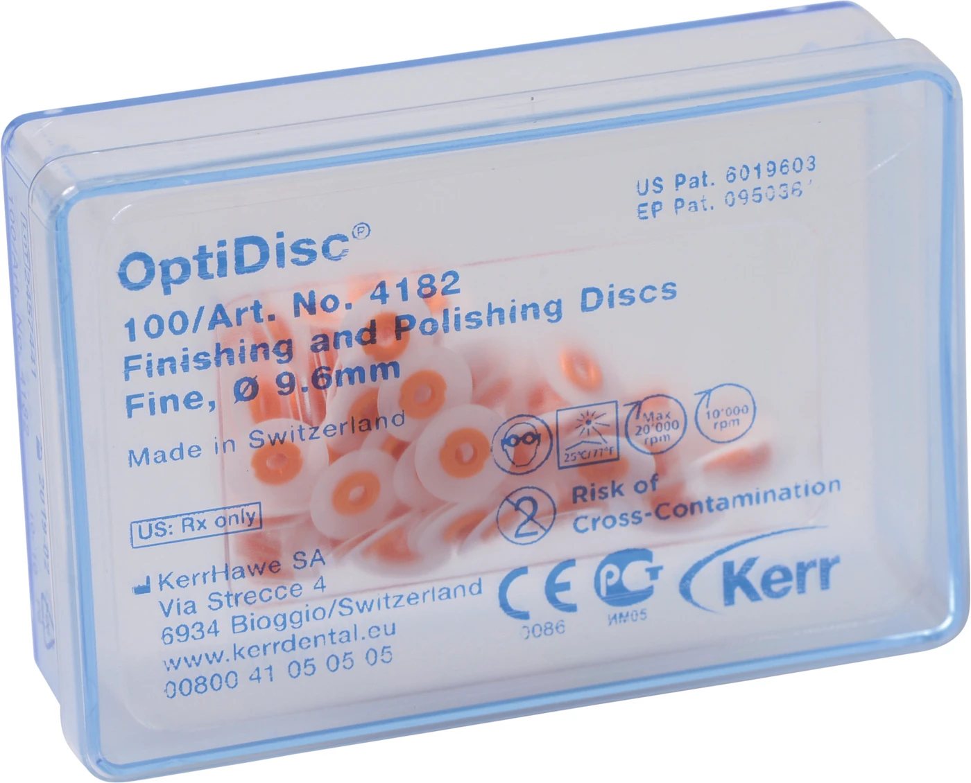 OptiDisc® Nachfüllpackung 100 Stück unmontiert, orange fein, Ø 9,6 m