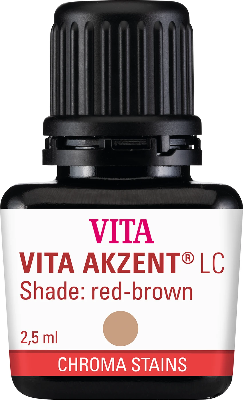 VITA AKZENT® LC Flasche 2,5 ml Malfarben chroma stains rotbraun