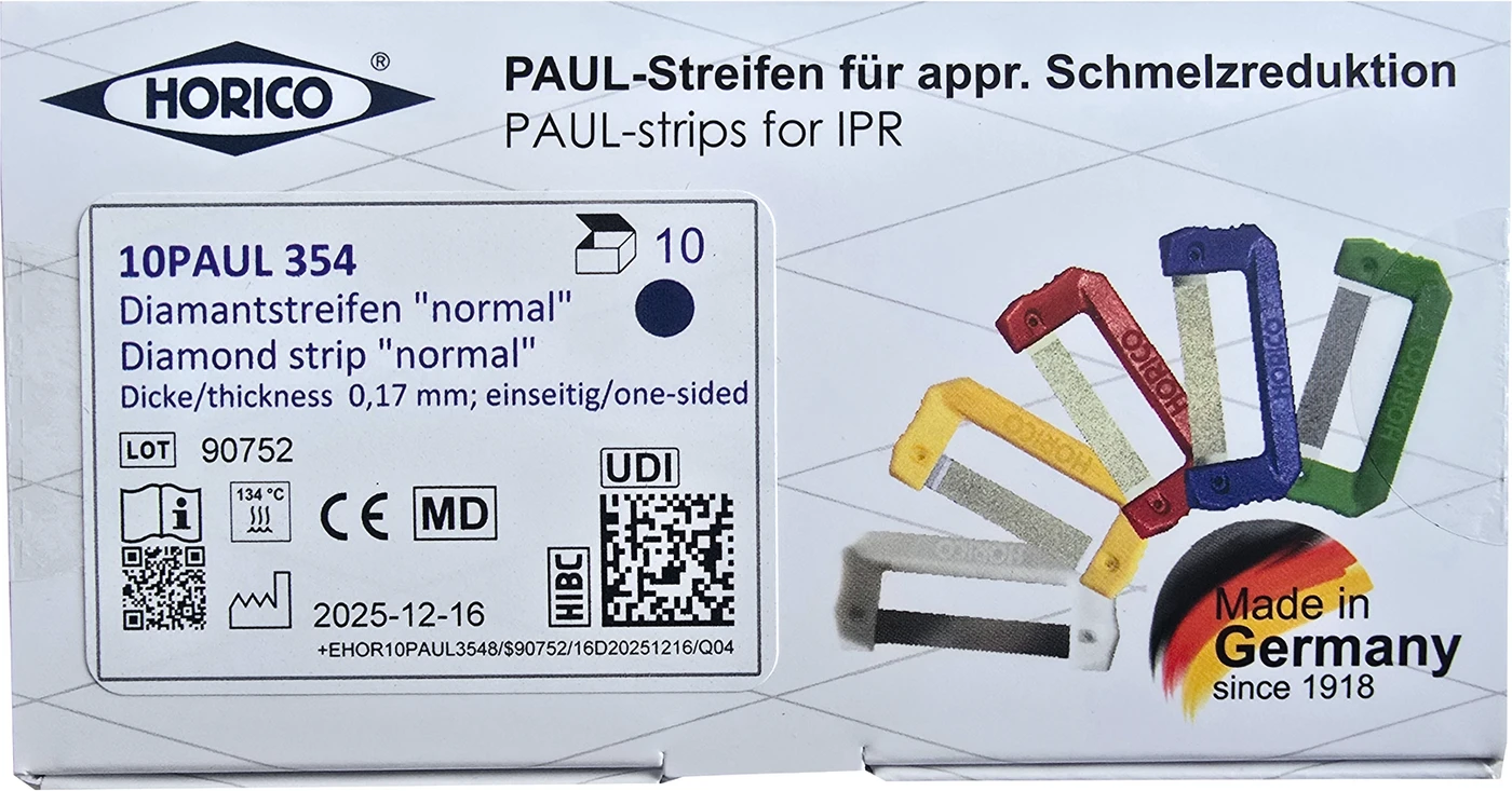 Streifenhalter PAUL Packung 10 Stück einseitig, 4 mm breit, Stärke 0,17 mm, blau