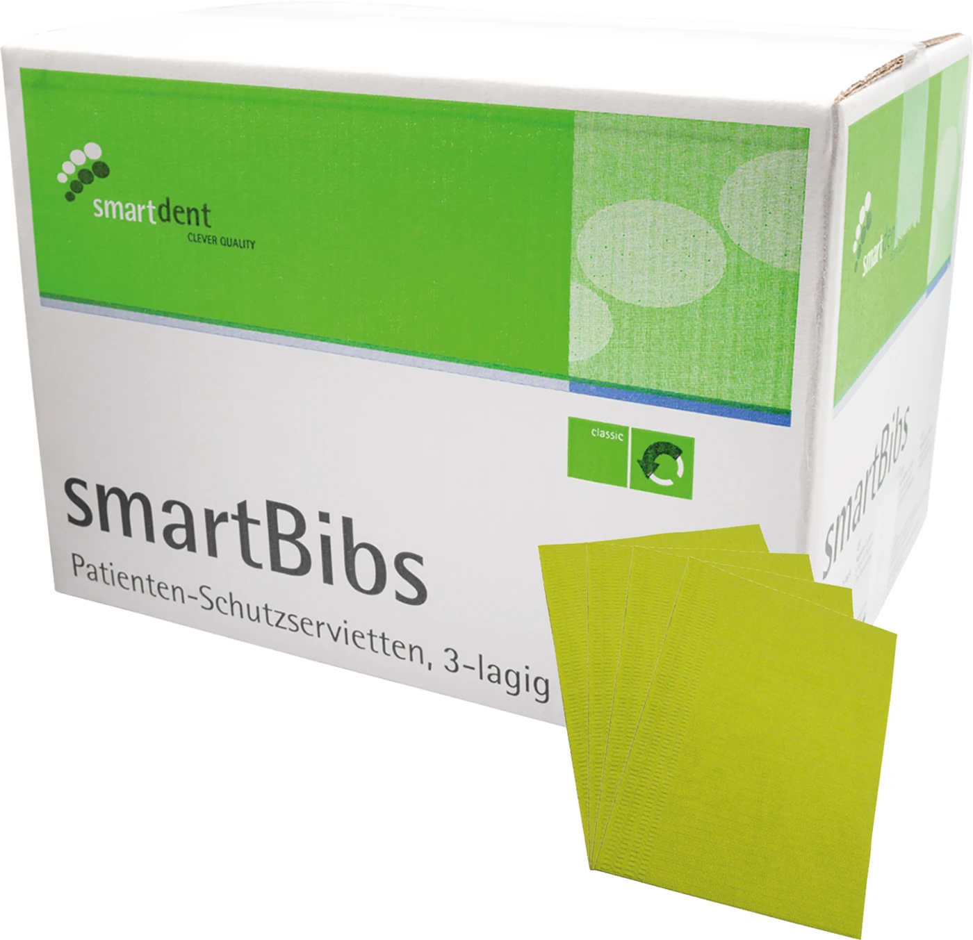 smartBibs Karton 500 Stück grün