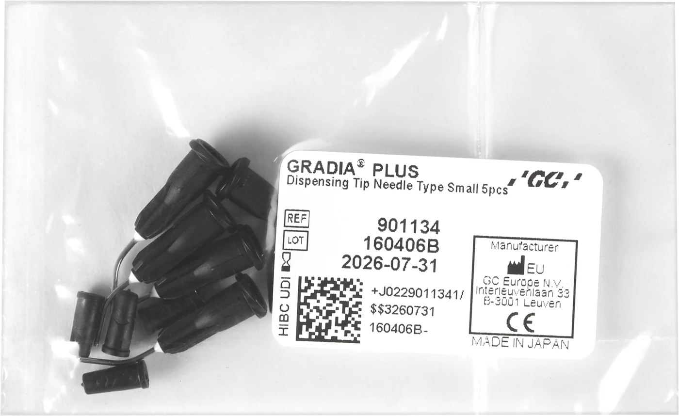 GC GRADIA PLUS Dosierspitze Packung 5 Stück schmal