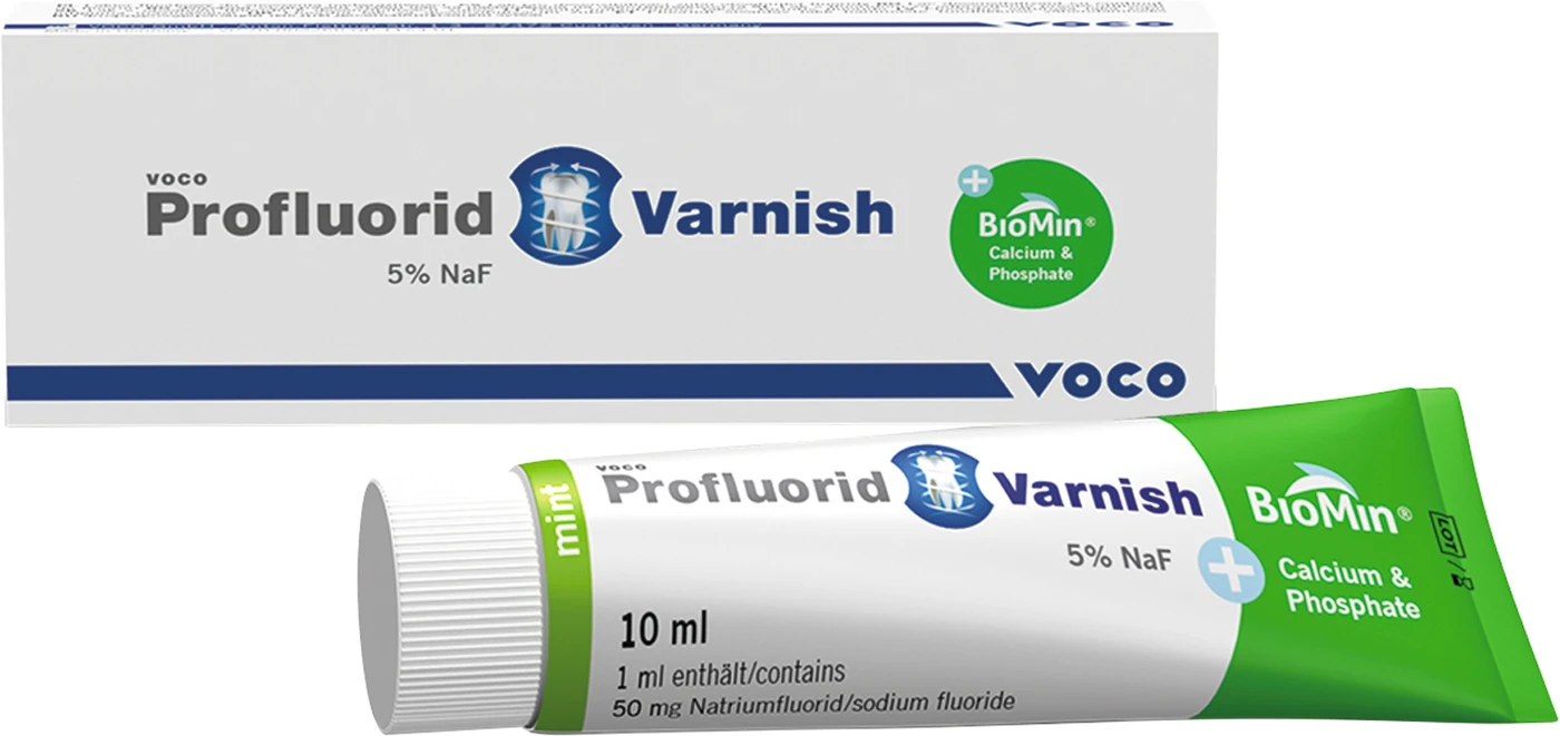 Profluorid Varnish + BioMin Tube 10 ml mint Profluorid Varnish + BioMin Tube 10 ml mint