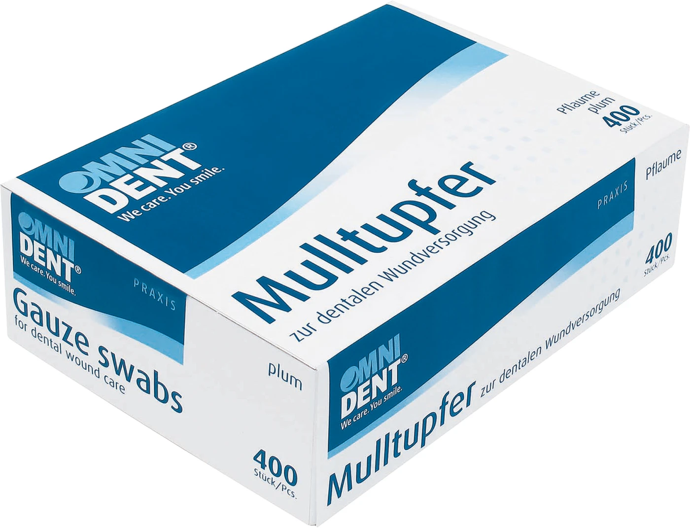 Omni Mulltupfer Packung 400 Stück Pflaume