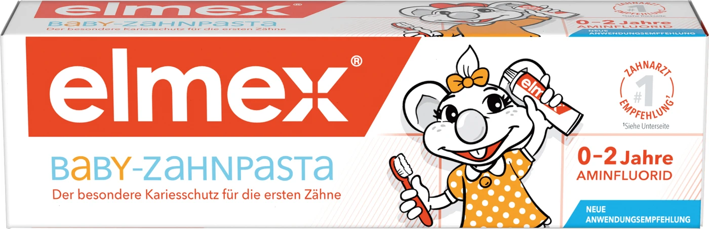 elmex® Baby-Zahnpasta Tube 50 ml 0-2 Jahre elmex® Baby-Zahnpasta Tube 50 ml 0-2 Jahre