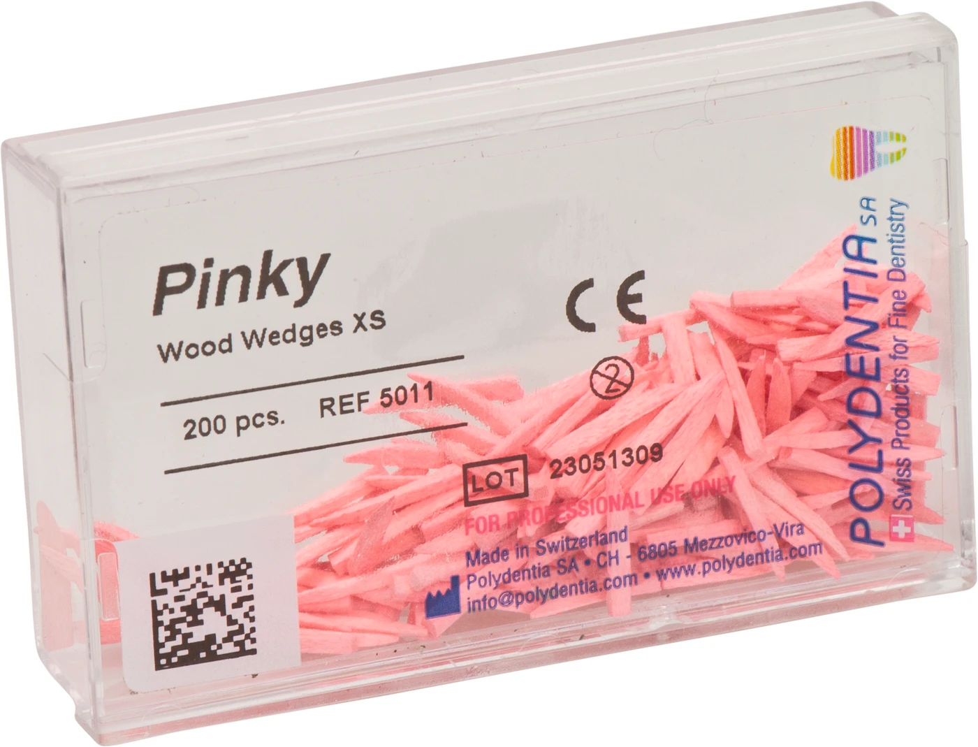 Interdentalkeile Ahornholz Packung 200 Stück pinky, 11 mm