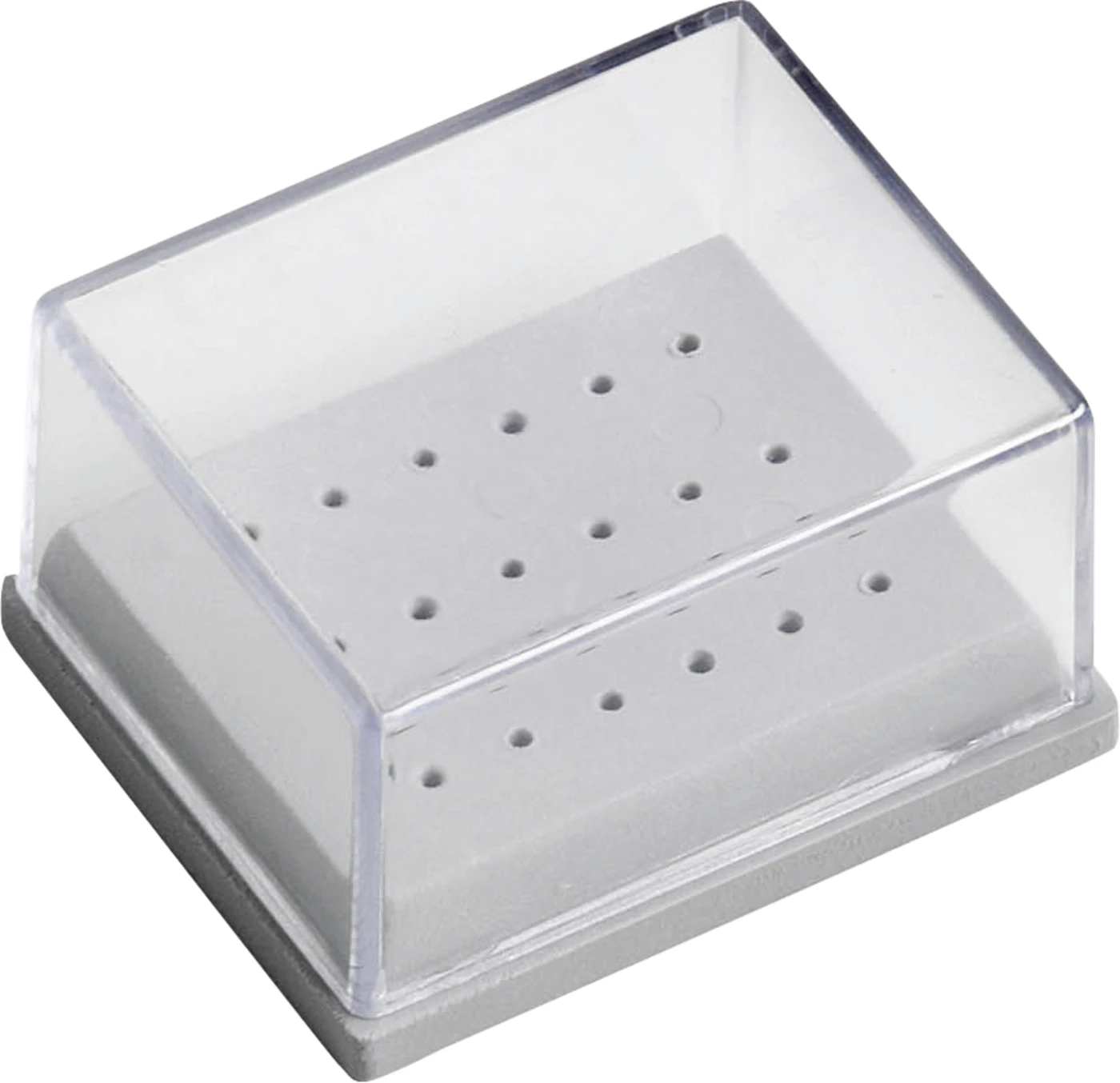 Bohrerständer Stück für 18 FG Instrumente, 64 x 53 x 35 mm Bohrerständer Stück für 18 FG Instrumente, 64 x 53 x 35 mm