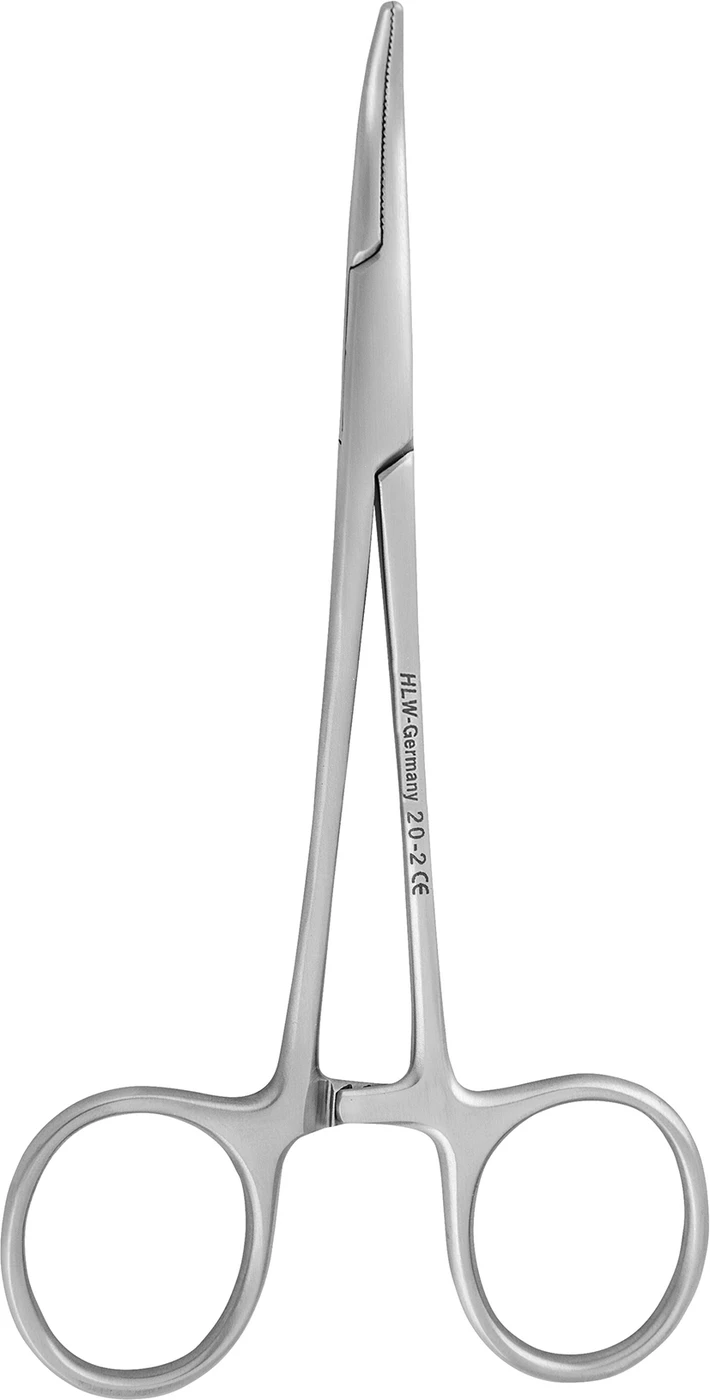 Arterienklemmen nach Halstead-Mosquito Stück 20-2, 12,5 cm, gebogen