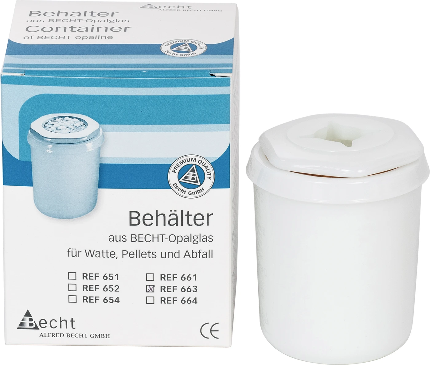 Abfallbehälter Stück Ø 80 mm, 66 mm hoch
