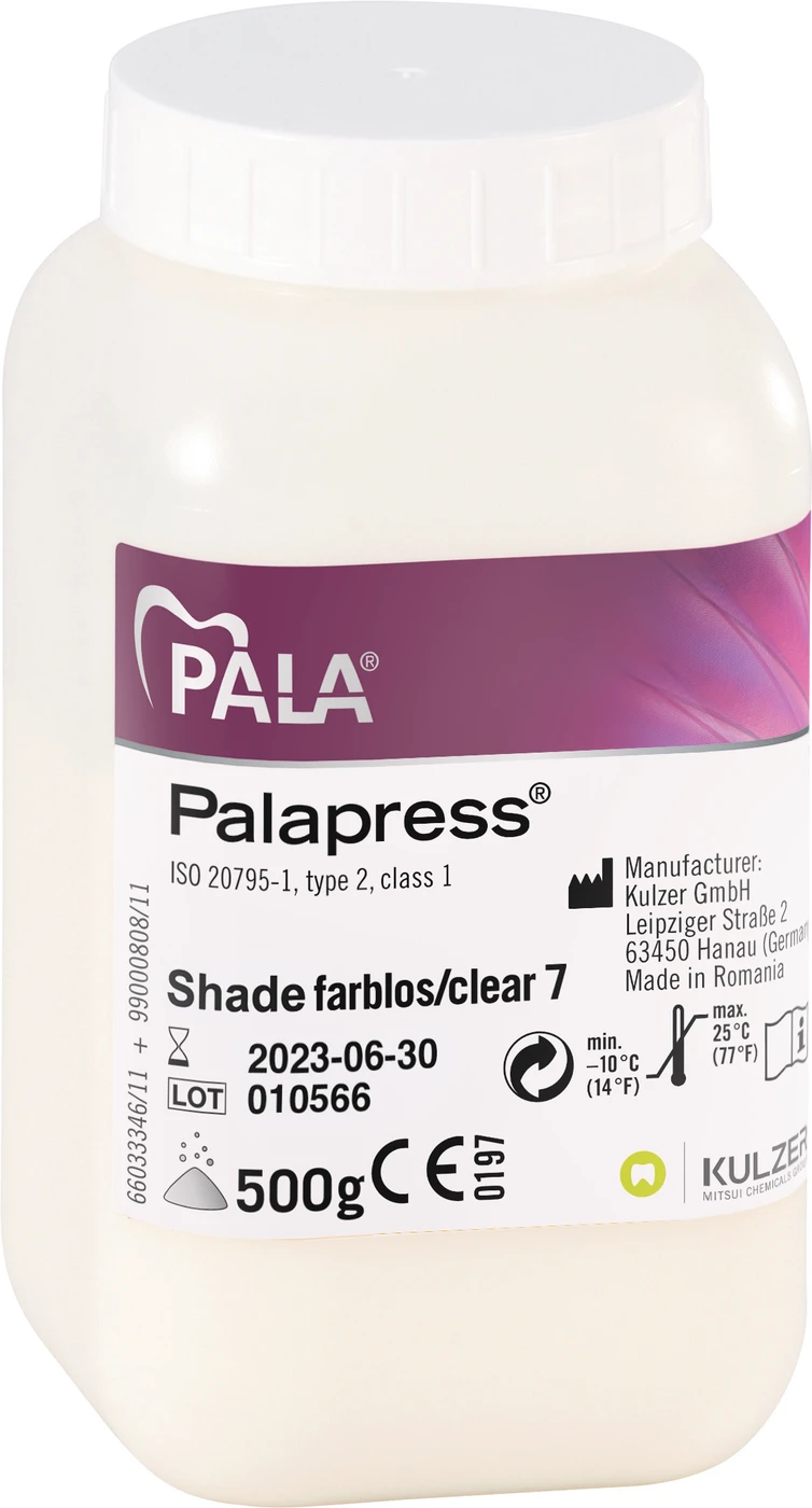 Palapress® Dose 500 g Pulver farblos
