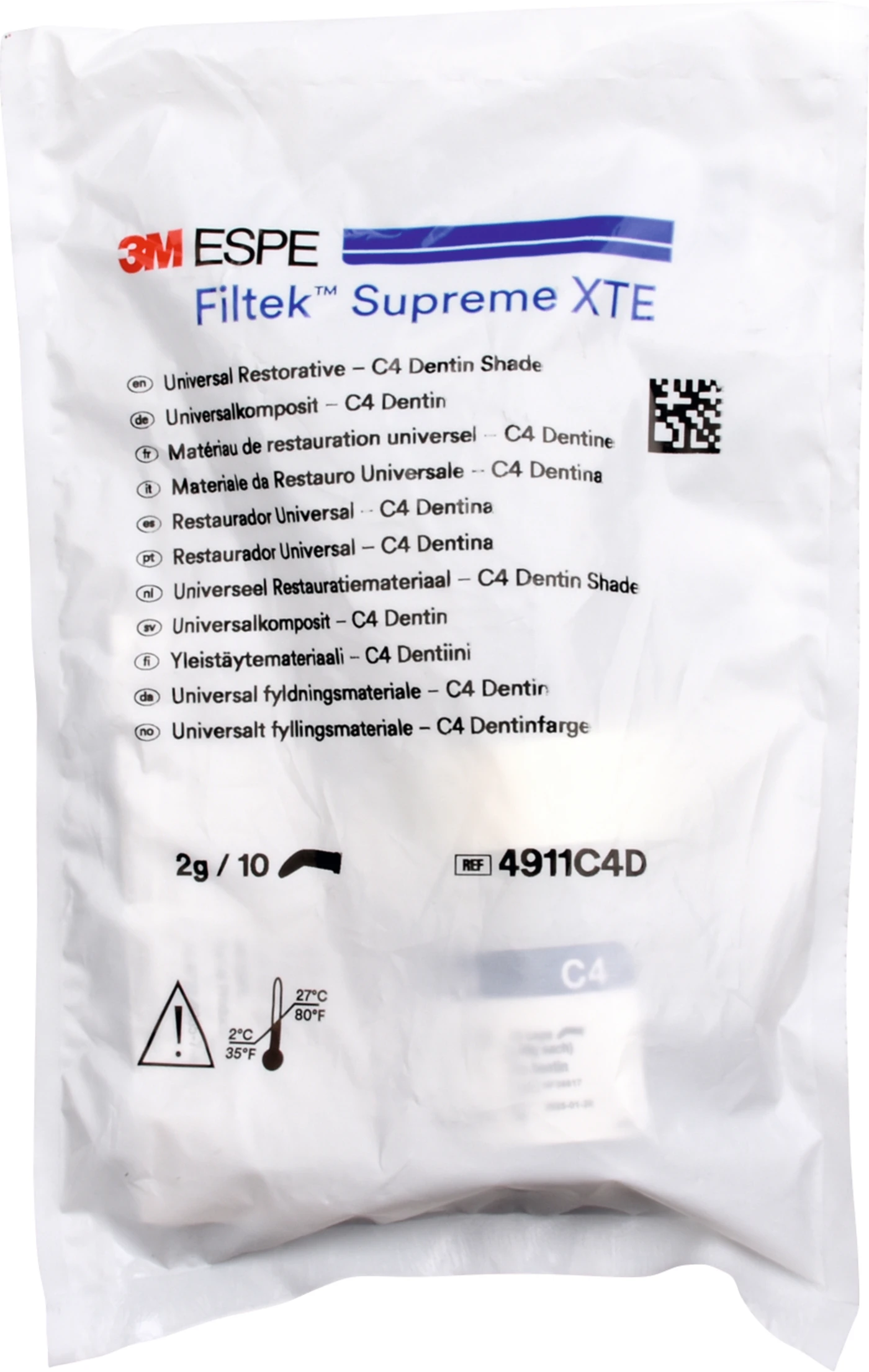 Filtek™ Supreme XTE Universal Packung 10 x 0,2 g Kapsel dentin C4 Filtek™ Supreme XTE Universal Packung 10 x 0,2 g Kapsel dentin C4