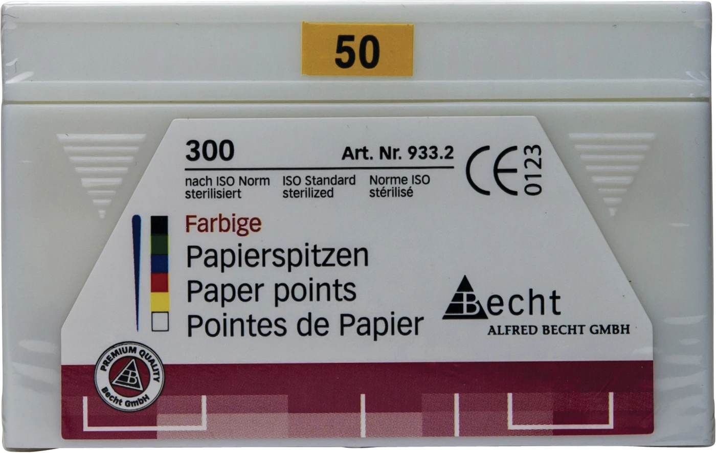Papierspitzen farbig Packung 300 Stück ISO 050