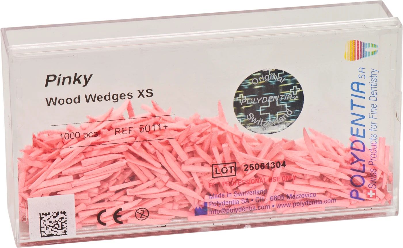 Interdentalkeile Ahornholz Packung 1.000 Stück pinky, 11 mm