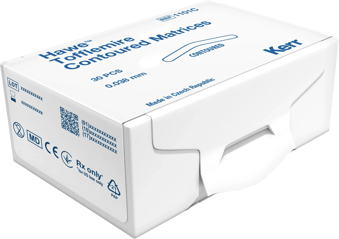 Matrizen nach Tofflemire bombiert Packung 30 Stück Stärke 0,038 mm, Nr. 1101 C Matrizen nach Tofflemire bombiert Packung 30 Stück Stärke 0,038 mm, Nr. 1101 C