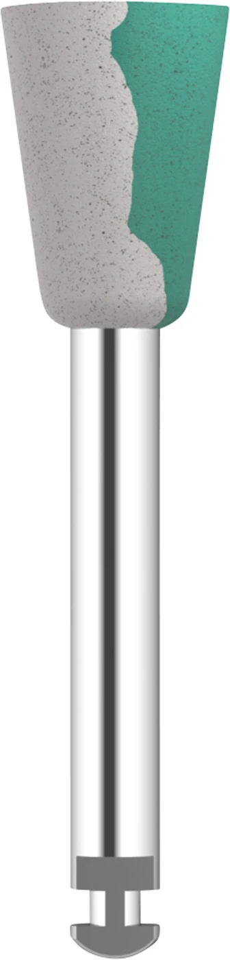 Omnipol für Zirkon gesintert Stück grün/weiß x-grob, Kelch, RA, Kopflänge: 8 mm, Ø 6 mm Omnipol für Zirkon gesintert Stück grün/weiß x-grob, Kelch, RA, Kopflänge: 8 mm, Ø 6 mm
